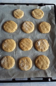 palline di biscotti schiacciati