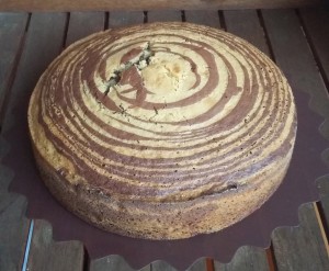 torta zebrata intera