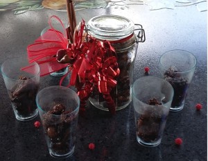 bicchierini di frutta secca