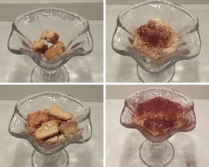 tiramisù cantucci e mandorle - ecco le fasi di preparazione