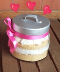 cuore di panna in barattolo
